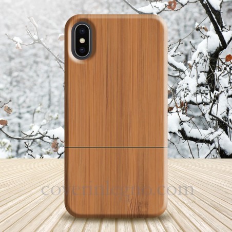 Cover Iphone X - XS in legno di bamboo