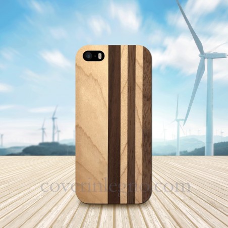 Cover in Legno Iphone 5 - SE personalizzabile con foto incisione
